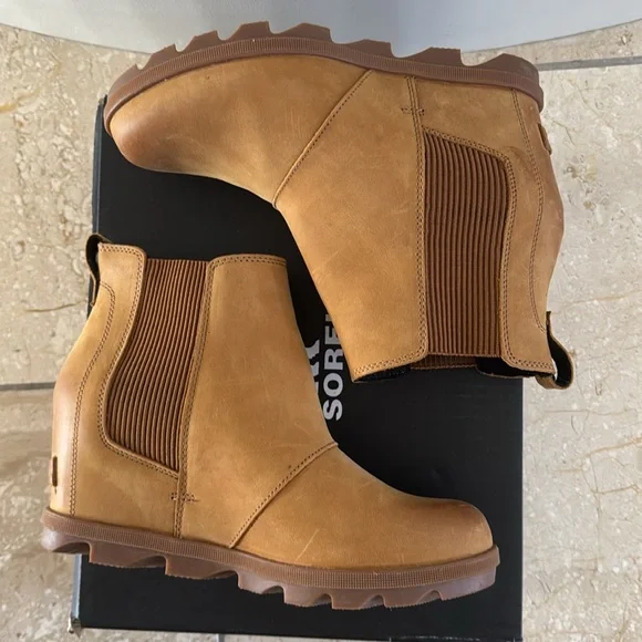 Sorel Joan of Arctic™ Wedge II Chelsea Boot Camel Brown - Picture 7 of 16